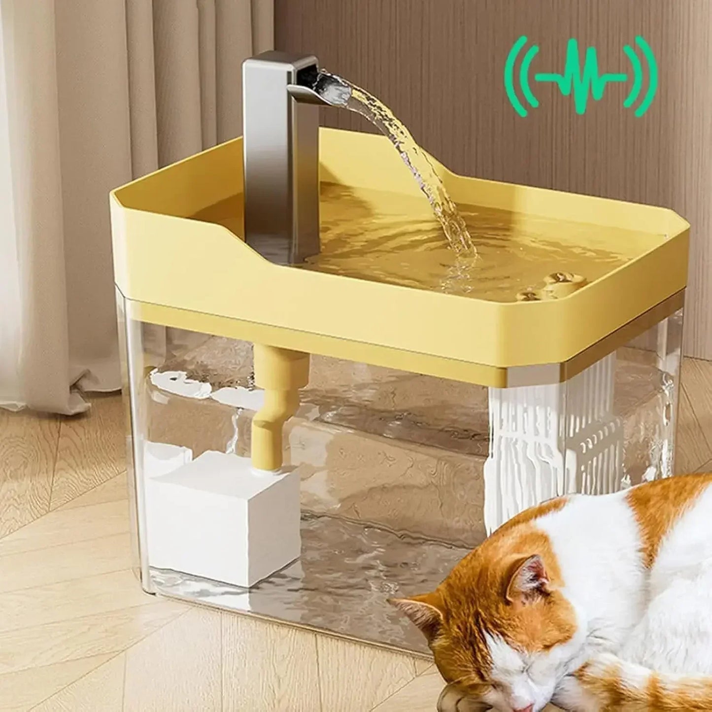 Automatic Cat Water Drinking Fountain Dispenser for Pet Water Fountain Filter Non-Slip Automatic Indoor Cat Water Bowl Anti-Slip
